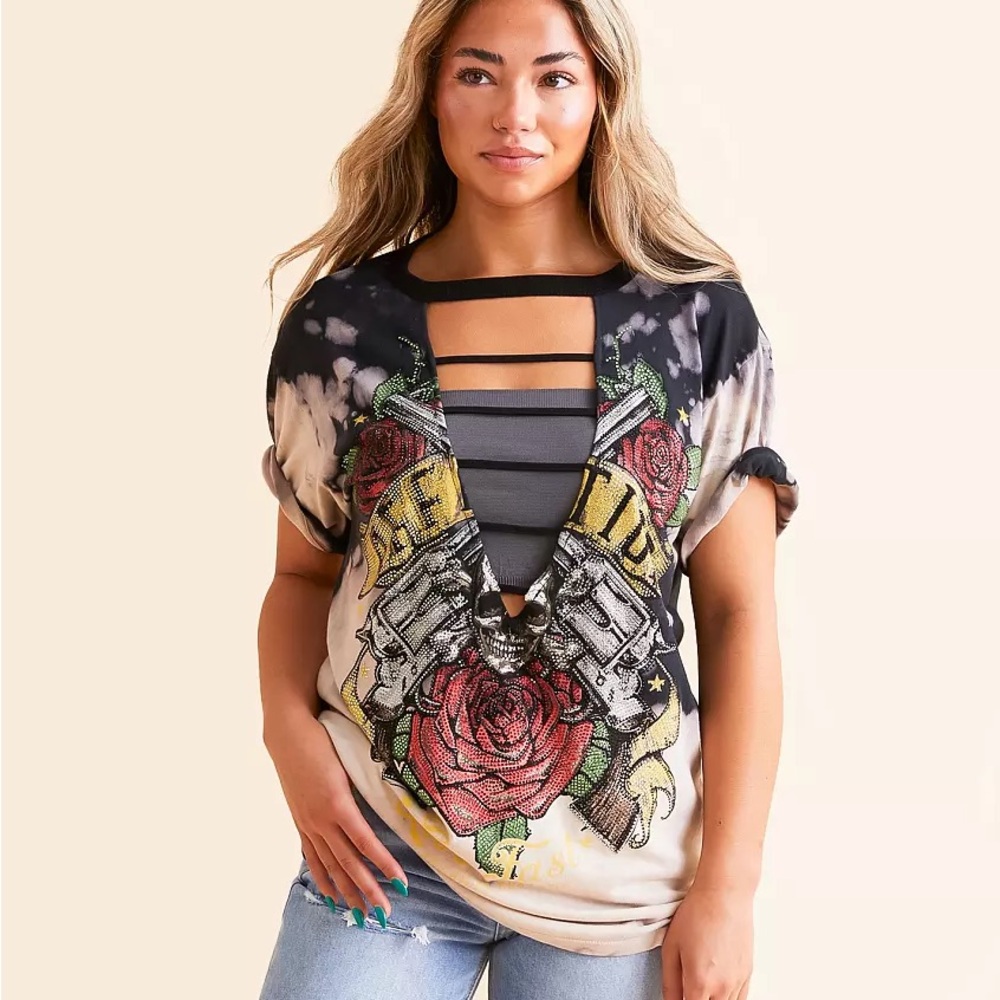 American Customs Nightlife Oversized T-Shirt - XL